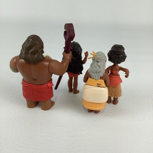 Disney Moana Deluxe Collectible Figure Chief Tui Gramma Tala Lot Hasbro Toy - Picture 6 of 6